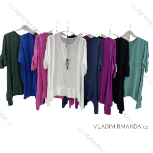 Tunic / blouse long sleeve women's oversized (3XL / 4XL ONE SIZE) ITALIAN FASHION IMWQ2191650