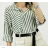 Women's Stripe Long Sleeve Shirt (S/M ONE SIZE) ITALIAN FASHION IMPCF2336285