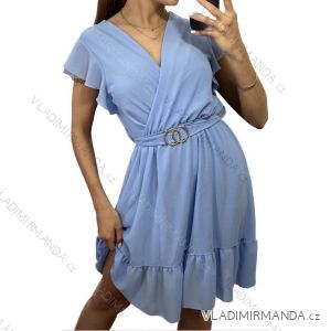 Women's Short Sleeve Shirt Dress (S / M ONE SIZE) ITALIAN FASHION IM422633