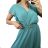 Women's Short Sleeve Shirt Dress (S / M ONE SIZE) ITALIAN FASHION IM422633