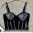 Women's Strappy Crop Top (S/M ONE SIZE) ITALIAN FASHION IMPCF23wh1107