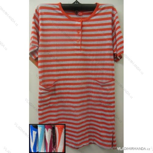 T-shirt short sleeve ladies cotton oversized (m-3xl) HAF W-208