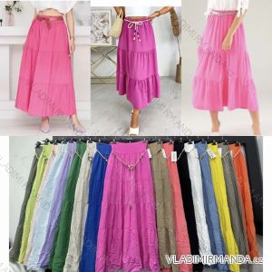 Women's Belted Long Skirt (S/M ONE SIZE) ITALIAN FASHION IMWBB231652