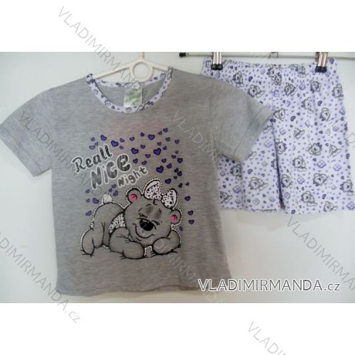 Pajamas Short Kids and Puppy Girls (110-146) IRISH FLOWER 35-290C
