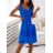 Summer strapless dress with applique for women (UNI S / M) ITALIAN FASHION IMD20414