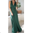 Satin Women's Long Summer Strapless Dress (S / M / L ONE SIZE) ITALIAN FASHION IMM22694