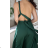 Satin Women's Long Summer Strapless Dress (S / M / L ONE SIZE) ITALIAN FASHION IMM22694