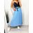 Women's Belted Pleated Long Skirt (S/M ONE SIZE) ITALIAN FASHION IMM23U6295