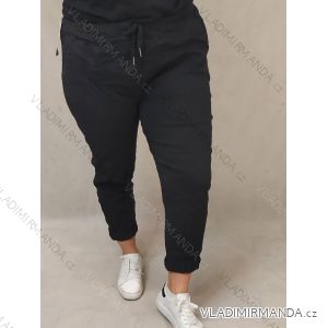 Plus Size Women's Long Stretch Pants (XL/2XL/3XL ONE SIZE) ITALIAN FASHION IMC23091