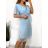 Women's Elegant Casual Short Sleeve Dress (S/M/L/XL ONE SIZE) ITALIAN FASHION IMPSH2335891V Green S / ML / XL