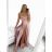 Women's long elegant party dress with straps (S/M ONE SIZE) ITALIAN FASHION IMPBB23B23505