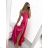 Women's long elegant party dress with straps (S/M ONE SIZE) ITALIAN FASHION IMPBB23B23505