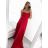 Women's long elegant party dress with straps (S/M ONE SIZE) ITALIAN FASHION IMPBB23B23505