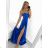 Women's long elegant party dress with straps (S/M ONE SIZE) ITALIAN FASHION IMPBB23B23505