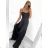 Women's long elegant party dress with straps (S/M ONE SIZE) ITALIAN FASHION IMPBB23B23505