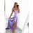 Women's long elegant party dress with straps (S/M ONE SIZE) ITALIAN FASHION IMPBB23B23505