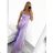 Women's long elegant party dress with straps (S/M ONE SIZE) ITALIAN FASHION IMPBB23B23505