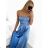 Women's long elegant party dress with straps (S/M ONE SIZE) ITALIAN FASHION IMPBB23B23505