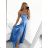 Women's long elegant party dress with straps (S/M ONE SIZE) ITALIAN FASHION IMPBB23B23505