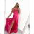 Women's long elegant party dress with straps (S/M ONE SIZE) ITALIAN FASHION IMPBB23B23505