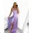 Women's long elegant party dress with straps (S/M ONE SIZE) ITALIAN FASHION IMPBB23B23505