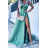 Women's long elegant party dress with straps (S/M ONE SIZE) ITALIAN FASHION IMPBB23B23505