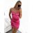 Women's elegant strapless dress (S/M ONE SIZE) ITALIAN FASHION IMPBB23B23375