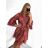 Women's Long Sleeve Summer Shirt Dress (S/M/L ONE SIZE) INDIAN FASHION IMWY23123