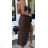 Women's Elegant Summer Long Skirt and Strappy Top Set (S/M ONE SIZE) ITALIAN FASHION IMPGM236148