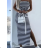 Women's Stripe Sleeveless Carmen Long Dress (S/M ONE SIZE) ITALIAN FASHION IMPGM2311542