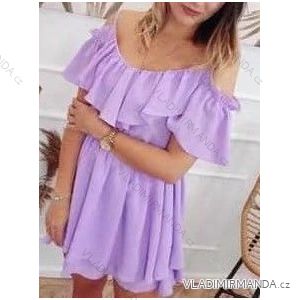 Women's chiffon summer carmen dress on straps (S / M ONE SIZE) ITALIAN FASHION IMWY21736