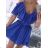 Women's chiffon summer carmen dress on straps (S / M ONE SIZE) ITALIAN FASHION IMWY21736