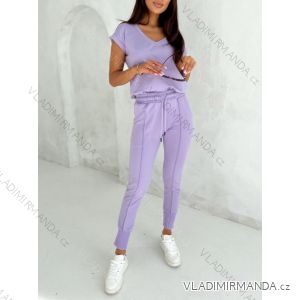 Women's tracksuit T-shirt and sweatpants set (S-XL) POLISH FASHION PMWD231800