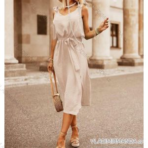 Women's Elegant Summer Sleeveless Dress (S/M ONE SIZE) ITALIAN FASHION IMWMY231808