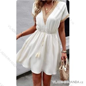 Women's Long Chiffon Short Sleeve Dress (S/M ONE SIZE) ITALIAN FASHION IMWGS231048