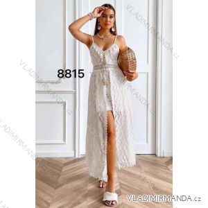 Women's Long Chiffon Short Sleeve Dress (S/M ONE SIZE) ITALIAN FASHION IMWGS231048