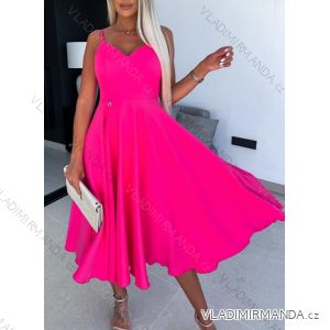 Women's Long Chiffon Short Sleeve Dress (S/M ONE SIZE) ITALIAN FASHION IMWGS231048