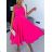 Women's Long Chiffon Short Sleeve Dress (S/M ONE SIZE) ITALIAN FASHION IMWGS231048