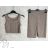 Women's Sleeveless Top and Shorts Set (S/M ONE SIZE) ITALIAN FASHION IMPGM2310877