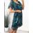 Women's Floral Short Sleeve Chiffon Dress (S/M/L ONE SIZE) ITALIAN FASHION IM423262