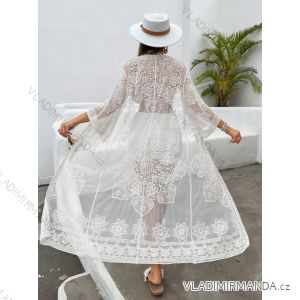 Summer dress with bare shoulders short sleeve lace women (uni m / l) ITALIAN MODE IMD20304