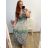 Women's Long Short Sleeve Dress (S / M ONE SIZE) FRENCH FASHION FMB21008