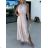 Women's Long Elegant Sleeveless Dress (S/M ONE SIZE) ITALIAN FASHION IMWGB231996