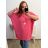 Women's Plus Size Oversize Short Sleeve Tunic (3XL/4XL/5XL ONE SIZE) ITALIAN FASHION IMBM23COLET