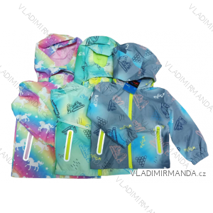 Light jacket with hood for children, girls and boys (98-128) KUGO B2848