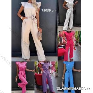 Women's Long Elegant Sleeveless Jumpsuit (S/M ONE SIZE) ITALIAN FASHION IMWE2375039