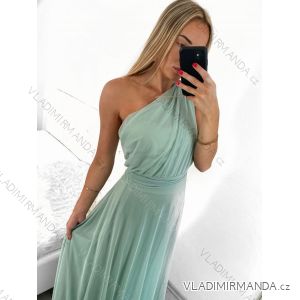 Women's Long Elegant Party Sleeveless Dress (S/M ONE SIZE) ITALIAN FASHION IMPSH223623/DUR