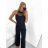 Women's Summer Long Sleeveless Jumpsuit (S/M ONE SIZE) ITALIAN FASHION IMPSH232308