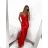 Women's long elegant dress with straps (S/M ONE SIZE) ITALIAN FASHION IMPLP2322930135