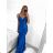 Women's long elegant dress with straps (S/M ONE SIZE) ITALIAN FASHION IMPLP2322930135